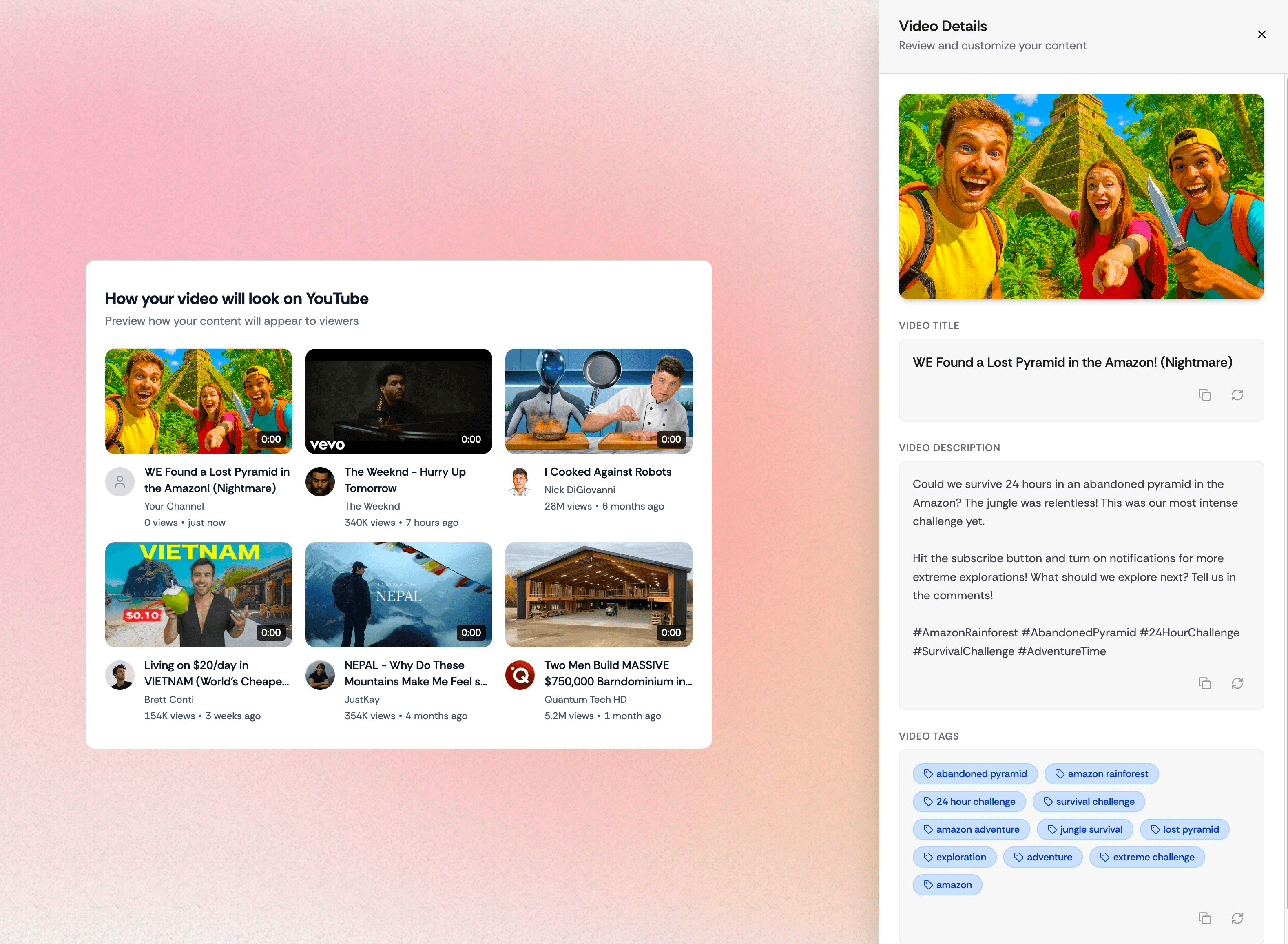 Content generation with AI tools